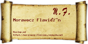 Moravecz Flavián névjegykártya